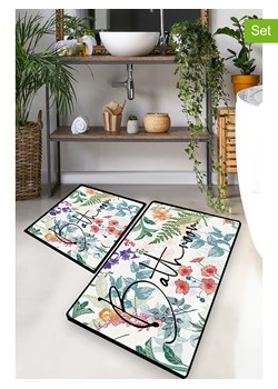 Colourful Cotton Dywaniki łazienkowe (2 szt.) ze wzorem ze sklepu Limango Polska w kategorii Akcesoria łazienkowe - zdjęcie 173996338