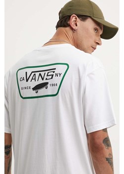Vans t-shirt bawełniany męski kolor biały z nadrukiem VN0000F8DBK1 ze sklepu ANSWEAR.com w kategorii T-shirty męskie - zdjęcie 173998917
