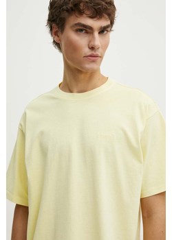 Levi&apos;s t-shirt bawełniany męski kolor żółty wzorzysty ze sklepu ANSWEAR.com w kategorii T-shirty męskie - zdjęcie 173999108