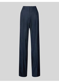 Spodnie materiałowe z prostą nogawką i zakładkami w pasie model ‘Taleco’ ze sklepu Peek&Cloppenburg  w kategorii Spodnie damskie - zdjęcie 173999717