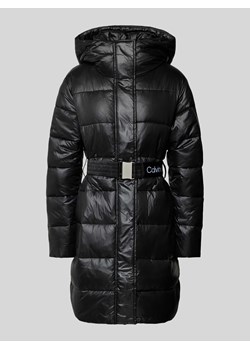 Płaszcz pikowany z kapturem ze sklepu Peek&Cloppenburg  w kategorii Płaszcze damskie - zdjęcie 174000249