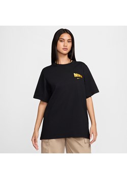 Damski T-shirt o luźnym kroju z krótkim rękawem Nike Sportswear - Czerń ze sklepu Nike poland w kategorii Bluzki damskie - zdjęcie 174000907