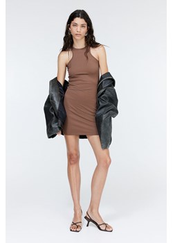 H & M - Sukienka bodycon w prążki - Beżowy ze sklepu H&M w kategorii Sukienki - zdjęcie 174000996