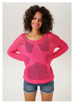 Aniston Sweter w kolorze różowym ze sklepu Limango Polska w kategorii Swetry damskie - zdjęcie 174001497