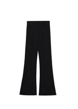 Cropp - Czarne dresy typu flare - czarny ze sklepu Cropp w kategorii Spodnie damskie - zdjęcie 174003355
