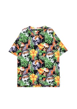 Cropp - Wzorzysta koszulka w punkowym wydaniu - wielobarwny ze sklepu Cropp w kategorii T-shirty męskie - zdjęcie 174003369