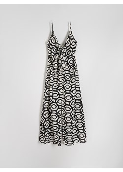 Reserved - Sukienka maxi z ozdobnym wiązaniem - czarny ze sklepu Reserved w kategorii Sukienki - zdjęcie 174003758