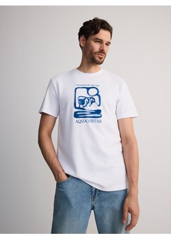 Reserved - T-shirt regular z nadrukiem - biały ze sklepu Reserved w kategorii T-shirty męskie - zdjęcie 174004445