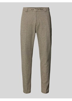 Spodnie do garnituru o kroju tapered fit z kieszeniami z tyłu model ‘JUNO’ ze sklepu Peek&Cloppenburg  w kategorii Spodnie męskie - zdjęcie 174006066