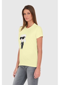 KARL LAGERFELD Żółty t-shirt Ikonik 2.0 Karl T-shirt, Wybierz rozmiar L ze sklepu outfit.pl w kategorii Bluzki damskie - zdjęcie 174006795