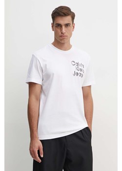 Calvin Klein Jeans t-shirt bawełniany męski kolor biały z nadrukiem J30J325680 ze sklepu ANSWEAR.com w kategorii T-shirty męskie - zdjęcie 174008915