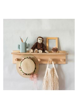 hippodino Regał ścienny w kolorze jasnobrązowym - 60 x 10 x 20 cm ze sklepu Limango Polska w kategorii Meble dziecięce - zdjęcie 174010318