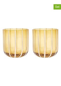 OYOY living design Szklanki (2 szt.) "Mizu" w kolorze żółtym - 200 ml ze sklepu Limango Polska w kategorii Szklanki - zdjęcie 174011478