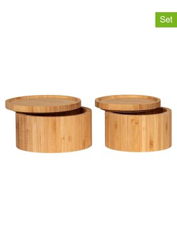 House Nordic Pudełka (2 szt.) "Chefalu" w kolorze jasnobrązowym ze sklepu Limango Polska w kategorii Pojemniki kuchenne - zdjęcie 174011577