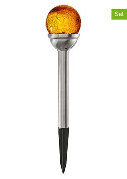 STAR Trading Solarne lampy ogrodowe LED (2 szt.) - wys. 28 cm ze sklepu Limango Polska w kategorii Oświetlenie ogrodowe - zdjęcie 174011929