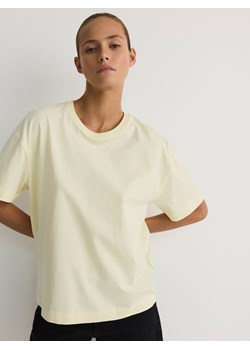 Reserved - T-shirt oversize - jasnożółty ze sklepu Reserved w kategorii Bluzki damskie - zdjęcie 174014007