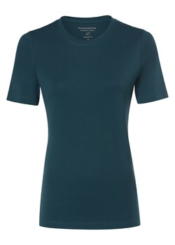 brookshire T-shirt damski Kobiety Bawełna petrol jednolity ze sklepu vangraaf w kategorii Bluzki damskie - zdjęcie 174014106