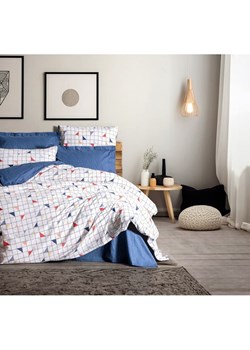 Colourful Cotton Komplet pościeli renforcé w kolorze biało-niebieskim ze sklepu Limango Polska w kategorii Pościele - zdjęcie 174016716