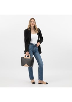Wojas Czarno-Beżowa Torebka Damska Typu Kuferek ze sklepu Wojas w kategorii Torby Shopper bag - zdjęcie 174017436