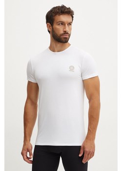 Versace t-shirt bawełniany męski kolor biały z nadrukiem AUU01005 1A10011 ze sklepu ANSWEAR.com w kategorii T-shirty męskie - zdjęcie 174017779