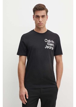 Calvin Klein Jeans t-shirt bawełniany męski kolor czarny z nadrukiem J30J325680 ze sklepu ANSWEAR.com w kategorii T-shirty męskie - zdjęcie 174018136