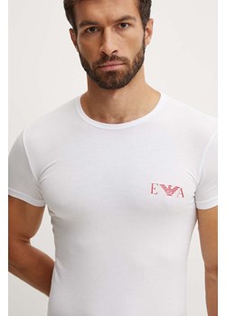Emporio Armani Underwear t-shirt lounge 2-pack kolor biały z nadrukiem 111670 4F715 ze sklepu ANSWEAR.com w kategorii T-shirty męskie - zdjęcie 174018169