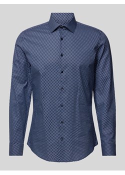 Koszula biznesowa o kroju slim fit z kołnierzykiem typu kent ze sklepu Peek&Cloppenburg  w kategorii Koszule męskie - zdjęcie 174019358