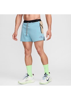 Męskie spodenki do biegania z wszytą bielizną Dri-FIT Nike Trail Second Sunrise 12,5 cm - Niebieski ze sklepu Nike poland w kategorii Spodenki męskie - zdjęcie 174019626