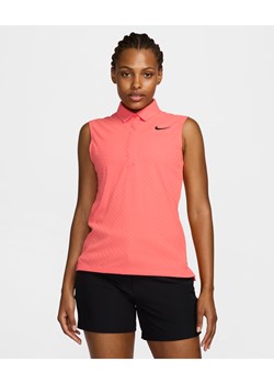 Damska koszulka polo bez rękawów do golfa Dri-FIT ADV Nike Tour - Różowy ze sklepu Nike poland w kategorii Bluzki damskie - zdjęcie 174019639