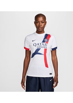 Damska koszulka Nike Dri-FIT Paris Saint-Germain Stadium 2024/25 (wersja wyjazdowa) – replika - Biel ze sklepu Nike poland w kategorii Bluzki damskie - zdjęcie 174019655