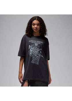 Damski T-shirt oversize z grafiką Jordan - Czerń ze sklepu Nike poland w kategorii Bluzki damskie - zdjęcie 174019697