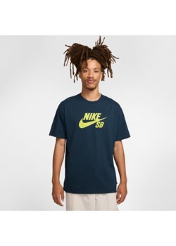 Męski T-shirt do skateboardingu z logo Nike SB - Niebieski ze sklepu Nike poland w kategorii T-shirty męskie - zdjęcie 174019717