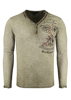 KEY LARGO Koszulka &quot;Mountain&quot; w kolorze khaki ze sklepu Limango Polska w kategorii T-shirty męskie - zdjęcie 174020875