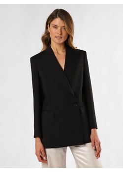 Weekend Max Mara Bluza damska - Umbro Kobiety wełna ze strzyży czarny jednolity ze sklepu vangraaf w kategorii Marynarki damskie - zdjęcie 174022565
