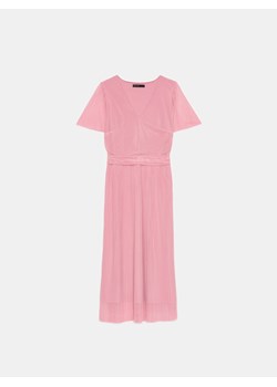 Mohito - Różowa sukienka midi z plisowanym dołem - jasnofioletowy ze sklepu Mohito w kategorii Sukienki - zdjęcie 174022795