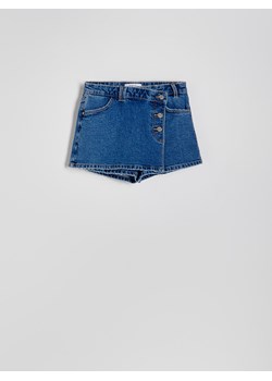 Reserved - Jeansowe spódnico-szorty - niebieski ze sklepu Reserved w kategorii Szorty - zdjęcie 174023365