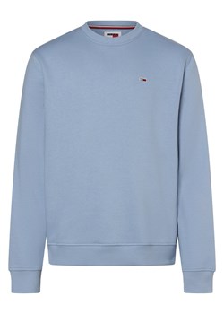 Tommy Jeans Bluza męska Mężczyźni jasnoniebieski jednolity ze sklepu vangraaf w kategorii Bluzy męskie - zdjęcie 174025119