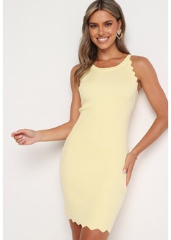 Żółta Sukienka Kalerine ze sklepu Born2be Odzież w kategorii Sukienki - zdjęcie 174026277