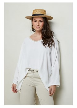 Curvy Lady Bluzka w kolorze białym ze sklepu Limango Polska w kategorii Bluzki damskie - zdjęcie 174027855