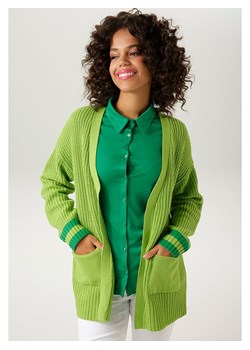 Aniston Kardigan w kolorze zielonym ze sklepu Limango Polska w kategorii Swetry damskie - zdjęcie 174028236