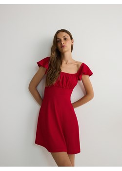 Reserved - Sukienka mini z falbanami - czerwony ze sklepu Reserved w kategorii Sukienki - zdjęcie 174029235