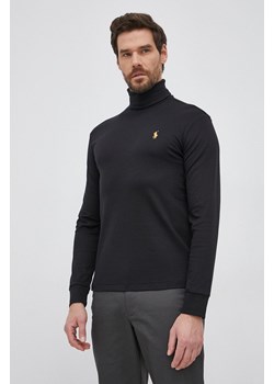 Polo Ralph Lauren Longsleeve bawełniany 710853205001 kolor czarny gładki ze sklepu PRM w kategorii T-shirty męskie - zdjęcie 174031078