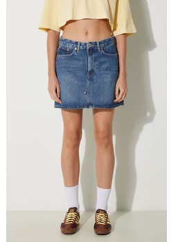 Samsoe Samsoe spódnica jeansowa SASHELLY kolor niebieski mini ołówkowa F24200020 ze sklepu PRM w kategorii Spódnice - zdjęcie 174031167