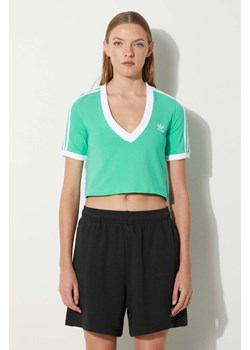 adidas Originals t-shirt HG6596 damski kolor zielony HG6596-HIREGR ze sklepu PRM w kategorii Bluzki damskie - zdjęcie 174031267