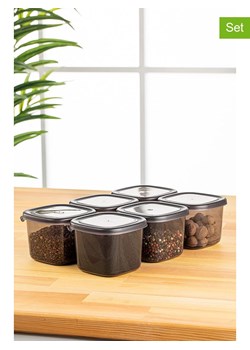 Violeta Home Pojemniki (6 szt.) w kolorze antracytowym - 0,5 l ze sklepu Limango Polska w kategorii Pojemniki kuchenne - zdjęcie 174033178