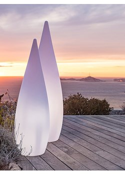 lumisky Lampa zewnętrzna &quot;Classy&quot; w kolorze białym - wys. 150 cm ze sklepu Limango Polska w kategorii Oświetlenie ogrodowe - zdjęcie 174033567