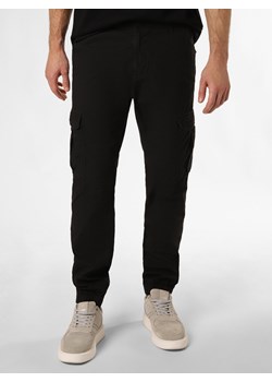 Tommy Jeans Spodnie Mężczyźni Bawełna czarny jednolity ze sklepu vangraaf w kategorii Spodnie męskie - zdjęcie 174033875