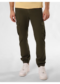 Tommy Jeans Spodnie Mężczyźni Bawełna khaki jednolity ze sklepu vangraaf w kategorii Spodnie męskie - zdjęcie 174033876