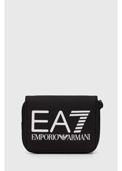 EA7 Emporio Armani portfel kolor czarny 3R910.245055 ze sklepu ANSWEAR.com w kategorii Portfele damskie - zdjęcie 174035376