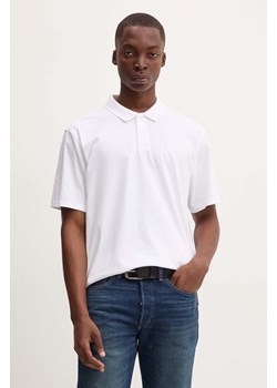 Levi&apos;s polo bawełniane kolor biały gładki A6735 ze sklepu ANSWEAR.com w kategorii T-shirty męskie - zdjęcie 174035386